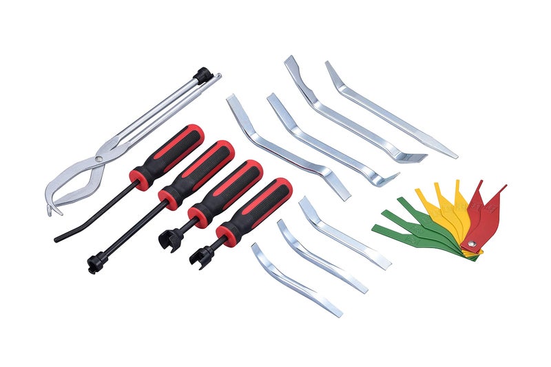 Kauplus Brake Service Kit, 14-Piece Professional Drum Brake Tool Set w/Brake Lining Gaugeâ€¦ - Image 2